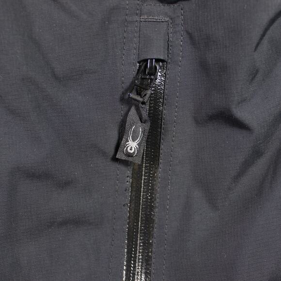 Spyder Ski Jacket Mens M Black Entrant GII Insulated Hooded Reflective Vintage - Picture 9 of 15